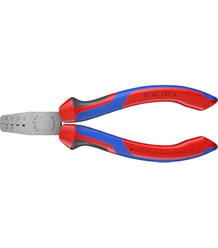 KNIPEX 97 72 180 Comfort Grip Crimping Pliers For Cable Links